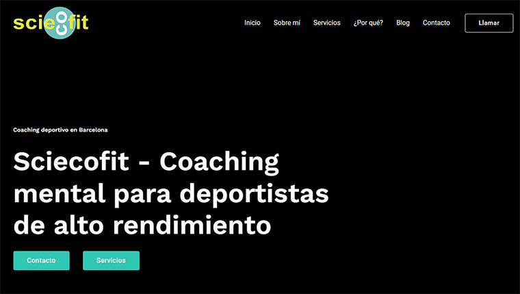 nuevo sitio web ScieCoFit